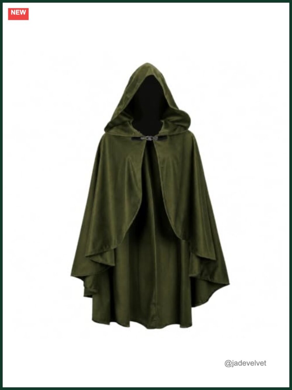 Medieval Cloak Cape Costume for Halloween Renaissance Faire, One Size